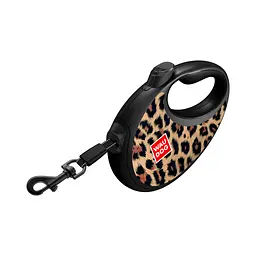 Повідець для собак WAUDOG R-leash з контейнером для пакетів "Леопард", світловідбивна стрічка, M (256-4066) - мініатюра 3
