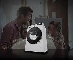 LG Прально-сушильна машина фронтальна, 9(5)кг, 1200, А, 48см, дисплей, пара, інвертор, білий - мініатюра 2