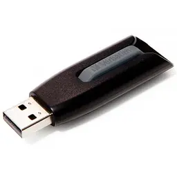 USB флеш накопичувач Verbatim 32GB Store 'n' Go Grey USB 3.0 (49173) - мініатюра 4
