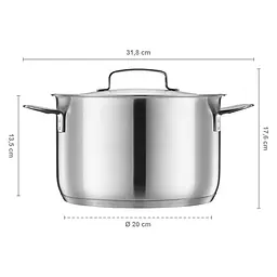 Каструля Fiskars All Steel 5 л матова (1064752) - мініатюра 5