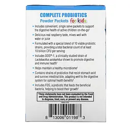 Пробіотики і пребіотики Dr. Mercola Complete Probiotics for Kids, 30 пакетиків - Малина - мініатюра 4