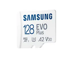 Samsung Мапа пам'яті microSD 128GB C10 UHS-I R130MB/s Evo Plus + SD - мініатюра 3