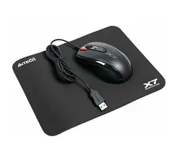 Миша A4Tech X-7120 USB чорний X-710BK + килимок X7-200MP (Bundle)
