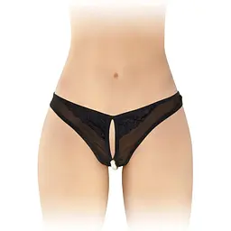 Трусики з перлами та доступом Fashion Secret Sophie Black One size