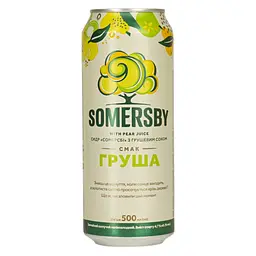 Сидр Somersby з грушевим соком 4.7% з/б 0.5 л