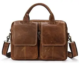 Чоловіча шкіряна сумка Vintage 36х26х6,5 см sum0012564