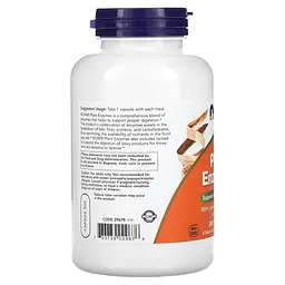 Пробіотики і пребіотики NOW Plant Enzymes, 240 вегакапсул - мініатюра 3