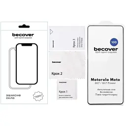 Скло захисне BeCover 10D Motorola Moto G17 / G17 Power Black (715138) - миниатюра 2