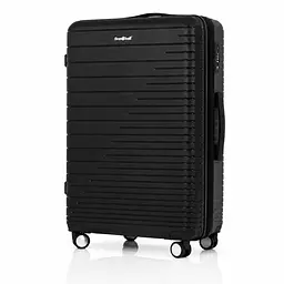 Валіза з поліпропілену Snowball 33703 велика 101л чорна (33703-L-Black)