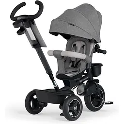 Трехколесный велосипед Kinderkraft Spinstep Platinum Grey сірий (KRSPST00GRY0000) - мініатюра 3