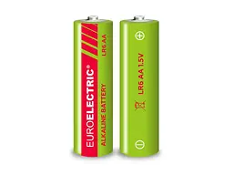 Батарейка лужна EUROELECTRIC LR6/AA 4шт 1,5V плівка - мініатюра 3