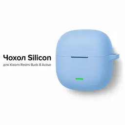 Чохол для навушників BeCover Silicon для Xiaomi Redmi Buds 8 Active Blue (715902) - мініатюра 2