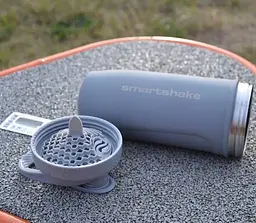 Шейкер спортивний SmartShake металевий Reforce Stainless Steel 30oz/900 мл Gray (11150003) - мініатюра 4