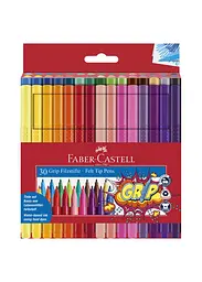 Фломастери 30 кол. FABER CASTELL Grip тригранні (155335)