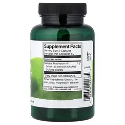 Екстракт шиїтаке Shiitake Mushroom Extract 500 mg, 120 капсул Swanson vit0004331 - мініатюра 2