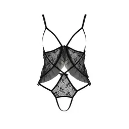 Боді монокіні з відкритими грудьми Passion JUSTINA Body black L/XL - мініатюра 3
