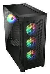 Корпус Cougar Airface Pro RGB Black без БЖ ATX / Micro ATX / Mini ITX USB 3.0 x2 USB 2.0 x1 Type-C Gen 2 RGB підсвічування 4x120 ARGB загартоване скло 240x496x465 мм - мініатюра 3