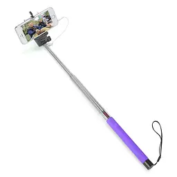 Монопод для селфі Smart селфі стик зі шнуром SS1 Purple - мініатюра 4