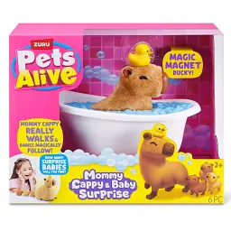 Інтерактивна іграшка Pets & Robo Alive Mama & Baby Surprise S1 Мама капібара з сюрпризом (9574)