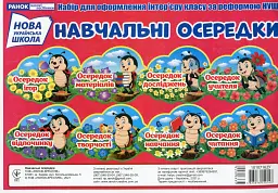 Набір карток. Навчальні осередки