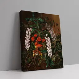 Інтер'єрна картина Натюрморт з орхідеями, Отто Дидрик Оттесен, Still Life, репродукція картини, натюрморт, 60×48 см (id7041) - мініатюра 2