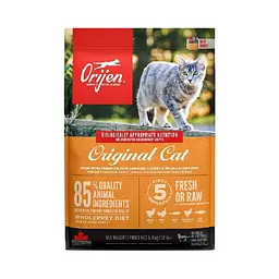 Сухий корм для кошенят та котів Orijen Original Cat з птицею та рибою 340 г o28034