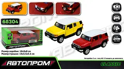
Машинка металева Toyota FJ Cruiser 1:32 АВТОПРОМ світло звук двері 68304 - мініатюра 2