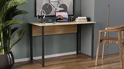 Комп'ютерний стіл Ferrum-decor Курт 75x140x60 чорний ДСП Дуб Сонома 16мм (FRD-103920)