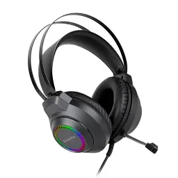 Навушники ColorWay BlazeCore RGB, Black, 2x3.5 мм, мікрофон, динаміки 50 мм, RGB підсвічування (USB), 115 дБ, 2 м (CW-HPG03BK) - мініатюра 4