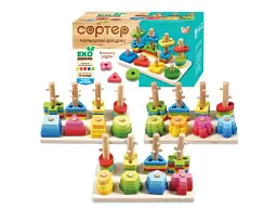Логічна дерев’яна дошка, WToys