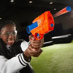 Бластер іграшковий Hasbro Nerf N Series Ward механічний зі 2 стрілами N1 синьо-помаранчевий (SKU-235) - мініатюра 7