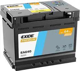 Автомобільний акумулятор EXIDE Premium Carbon Boost 2.0 6СТ-64Ah АзЕ 640A (EN) EA640