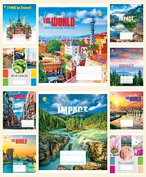 
Зошити учнівські 48 аркушів клітинка Тверда 41502 Мікс ПМК2, 10 шт. в упаковці