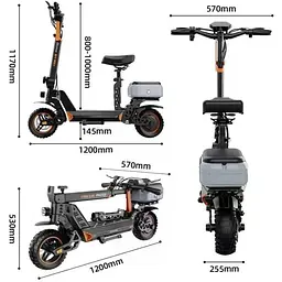 Електросамокат Cruzzer M4 Max (1000W 48V 21Ah) - мініатюра 9