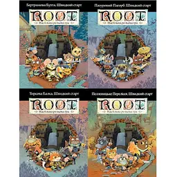 Настільна гра Geekach Games Набір із 4 буклетів Root RPG - Швидкий старт (укр.) (GKRP0029+3)