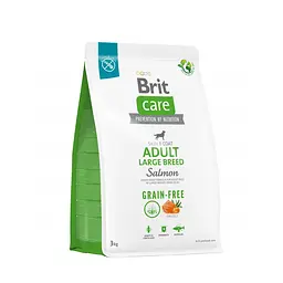 Сухий корм Brit Care Dog Grain-free Adult Large Breed для собак великих порід, беззерновий з лососем 3 кг (арт.172203/558902)