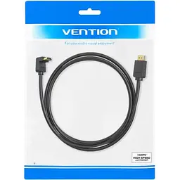 Кабель HDMI M - M, 3.0 м, V2.0, 4K 60Гц, кут 270°, PVC, чорний Vention - мініатюра 4