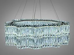 Підвісна кришталева люстра LED Diasha 576/800G, 125 Вт, 6875 лм, - мініатюра 3