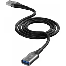 Кабель XO NB220 USB A - USB A 3.0 3 м чорний - мініатюра 2