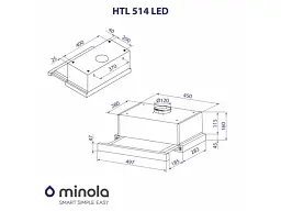 Витяжка Minola HTL 514 I LED - мініатюра 8