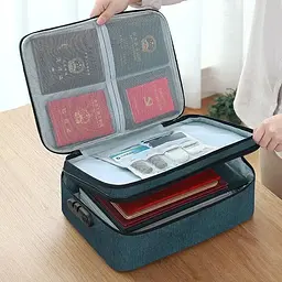 Органайзер для документів з кодовим замком Good Idea на 2 відділення Синій - мініатюра 7