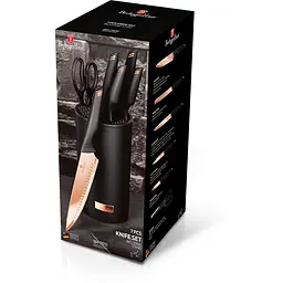 Набір ножів Berlinger Haus Black Rose Collection, чорний з рожевим золотом (BH 2651) - мініатюра 3