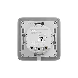 Розумний одноклавішний вимикач Ajax LightSwitch 1-gang білий (26-00213) - мініатюра 2
