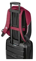 Рюкзак антизлодій з Rfid Topmove IAN352250 12L Бордовий з чорним - мініатюра 2