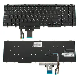 Клавіатура для ноутбука DELL (Precision: 7530 7730) rus чорний без фрейму