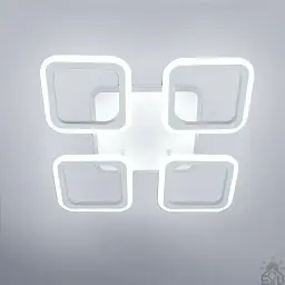 Смарт люстра керована світлодіодна ROOM RGB 5S 70 Вт SMART 385×385×75 мм Біла ESLLSE - мініатюра 3