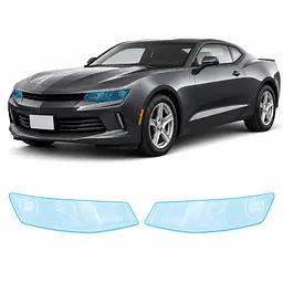 Антигравійна захисна бронеплівка за лекалами для Chevrolet Camaro VI 2016-2018 - оптика (фари та ПТФ)
