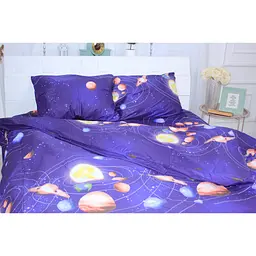 Постільна білизна MirSon Сатин 22-1282 Night Space Євро (2200003585650) - мініатюра 2
