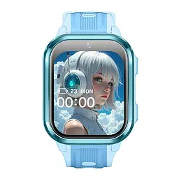 Дитячий розумний смарт годинник Lemfo D58 з GPS трекером, 4G сім картою, прослушкою, відеодзвінками та YouTube, TikTok, WhatsApp Синій - мініатюра 2
