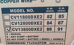 Генератор бензиновий Central Power CV13800DXE2 8 кВт 1-фазний з електростартером - мініатюра 5